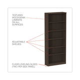 Alera® Alera Valencia Series Bookcase, Six-Shelf, 31.75w x 14d x 80.25h, Espresso (ALEVA638232ES) Each