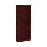Alera® Alera Valencia Series Bookcase, Six-Shelf, 31.75w x 14d x 80.25h, Mahogany (ALEVA638232MY) Each