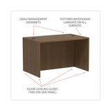 Alera® Alera Valencia Series Straight Front Desk Shell, 47.25" x 29.5" x 29.63", Modern Walnut (ALEVA214830WA) Each