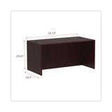 Alera® Alera Valencia Series Straight Front Desk Shell, 59.13" x 29.5" x 29.63", Mahogany (ALEVA216030MY) Each