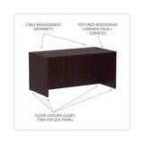 Alera® Alera Valencia Series Straight Front Desk Shell, 59.13" x 29.5" x 29.63", Mahogany (ALEVA216030MY) Each