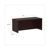 Alera® Alera Valencia Series Straight Front Desk Shell, 65" x 29.5" x 29.63", Mahogany (ALEVA216630MY) Each