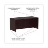 Alera® Alera Valencia Series Straight Front Desk Shell, 65" x 29.5" x 29.63", Mahogany (ALEVA216630MY) Each