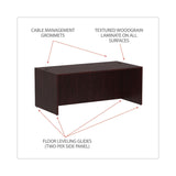 Alera® Alera Valencia Series Straight Front Desk Shell, 71" x 35.5" x 29.63", Mahogany (ALEVA217236MY) Each