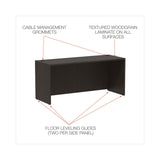 Alera® Alera Valencia Series Credenza Shells, 65w x 23.6d x 29.5h, Espresso (ALEVA256624ES) Each