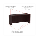 Alera® Alera Valencia Series Credenza Shells, 65w x 23.6d x 29.5h, Mahogany (ALEVA256624MY) Each