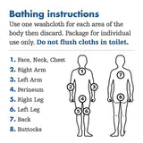 Essential Bath® Medium Weight Rinse-Free Bath Wipe Soft Pack Scented 8 Count (746638_BX) 30/BX