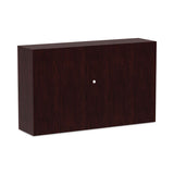 Alera® Alera Valencia Series Hutch with Doors, 4 Compartments, 58.88w x 15d x 35.38h, Mahogany (ALEVA286015MY) Each
