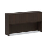 Alera® Alera Valencia Series Hutch with Doors, 4 Compartments, 64.75w x 15d x 35.38h, Espresso (ALEVA286615ES) Each