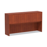 Alera® Alera Valencia Series Hutch with Doors, 4 Compartments, 64.75w x 154d x 35.38h, Medium Cherry (ALEVA286615MC) Each