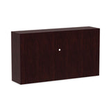 Alera® Alera Valencia Series Hutch with Doors, 4 Compartments, 64.75w x 15d x 35.38h, Mahogany (ALEVA286615MY) Each