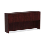 Alera® Alera Valencia Series Hutch with Doors, 4 Compartments, 70.63w x 15d x 35.38h, Mahogany (ALEVA287215MY) Each