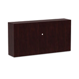 Alera® Alera Valencia Series Hutch with Doors, 4 Compartments, 70.63w x 15d x 35.38h, Mahogany (ALEVA287215MY) Each