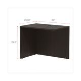 Alera® Alera Valencia Series Reversible Return/Bridge Shell, 35w x 23.63d x 29.5h, Espresso (ALEVA353624ES) Each