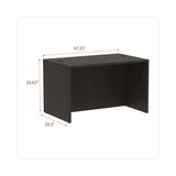 Alera® Alera Valencia Series Straight Front Desk Shell, 47.25" x 29.5" x 29.63", Espresso (ALEVA214830ES) Each