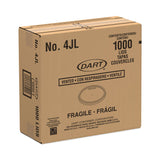 Dart® Plastic Lids, Fits 4 oz Cups, Vented, Translucent, 100/Pack, 10 Packs/Carton (DCC4JL) Case of 1000