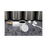 Dart® Plastic Lids, Fits 8 oz to 10 oz Hot/Cold Foam Cups, Vented, White, 100/Pack, 10 Packs/Carton (DCC8JL) Case of 1000