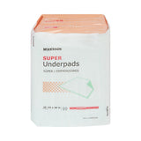 McKesson Super Disposable Underpad 23 X 36 Inch Fluff / Polymer Moderate Absorbency (724035_CS) 150/CS