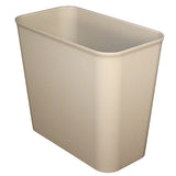 Impact® Soft-Sided Plastic 27 Quart Wastebasket, Fire Resistant, Beige, 6/Case (IMP7695-15) Case of 6