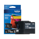 Brother LC79BK Innobella Super High-Yield Ink, 2,400 Page-Yield, Black (BRTLC79BK) Each