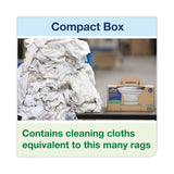 Tork Industrial Cleaning Cloths, 1-Ply, 16.34 x 14, Gray, 210 Wipes/Box (TRK520374) Case of 210
