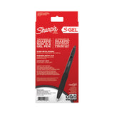 Sharpie® S-Gel™ S-Gel Premium Metal Barrel Gel Pen, Retractable, Medium 0.7 mm, Black Ink, Black Barrel, 4/Pack (SAN2153578) Pack of 4