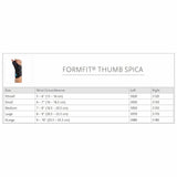 Ossur® Formfit® Thumb Spica Large D-Ring / Hook and Loop Strap Closure Right Hand Black (341422_EA) 1/EA