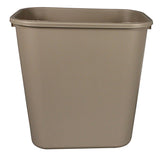 Impact® Soft-Sided Plastic 28 Quart Wastebasket w/ No Pinch'm™, 12/Case, Beige (IMP7702-15) Case of 12