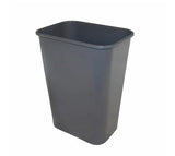 Impact® Soft-Sided Plastic 41 Quart Wastebasket w/ No Pinch'm™, 12/Case, Gray (IMP7703-3) Case of 12
