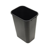 Impact® Soft-Sided Plastic 41 Quart Wastebasket w/ No Pinch'm™, 12/Case, Black (IMP77035CT) Case of 12