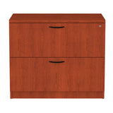 Alera® Alera Valencia Series Lateral File, 2 Legal/Letter-Size File Drawers, Medium Cherry, 34" x 22.75" x 29.5" (ALEVA513622MC) Each