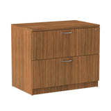 Alera® Alera Valencia Series Lateral File, 2 Legal/Letter-Size File Drawers, Modern Walnut, 34" x 22.75" x 29.5" (ALEVA513622WA) Each