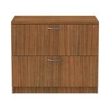 Alera® Alera Valencia Series Lateral File, 2 Legal/Letter-Size File Drawers, Modern Walnut, 34" x 22.75" x 29.5" (ALEVA513622WA) Each