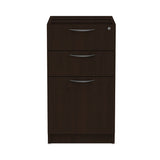 Alera® Alera Valencia Series Full Pedestal File, Left/Right, 3-Drawers: Box/Box/File, Legal/Letter, Espresso, 15.63" x 20.5" x 28.5" (ALEVA532822ES) Each