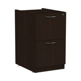 Alera® Alera Valencia Series Full Pedestal File, Left or Right, 2 Legal/Letter-Size File Drawers, Espresso, 15.63" x 20.5" x 28.5" (ALEVA542822ES) Each