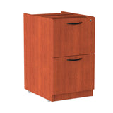Alera® Alera Valencia Series Full Pedestal File, Left/Right, 2 Legal/Letter-Size File Drawers, Medium Cherry, 15.63" x 20.5" x 28.5" (ALEVA542822MC) Each