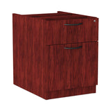 Alera® Alera Valencia Series Hanging Pedestal File, Left/Right, 2-Drawers: Box/File, Legal/Letter, Mahogany, 15.63" x 20.5" x 19.25" (ALEVA552222MY) Each