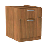 Alera® Alera Valencia Series Hanging Pedestal File, Left/Right, 2-Drawer: Box/File, Legal/Letter, Modern Walnut,15.63 x 20.5 x 19.25 (ALEVA552222WA) Each