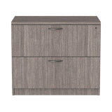 Alera® Alera Valencia Series Lateral File, 2 Legal/Letter-Size File Drawers, Gray, 34" x 22.75" x 29.5" (ALEVA513622GY) Each