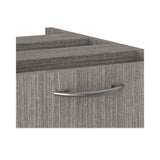 Alera® Alera Valencia Series Full Pedestal File, Left or Right, 2 Legal/Letter-Size File Drawers, Gray, 15.63" x 20.5" x 28.5" (ALEVA542822GY) Each