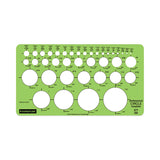 Staedtler® Templates, 39 Circles, 4 x 7.25, Green (STD977101EA) Each