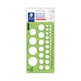 Staedtler® Templates, 39 Circles, 4 x 7.25, Green (STD977101EA) Each