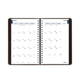 Blueline® Academic Daily/Monthly Planner, 8 x 5, Black Cover, 12-Month (Aug to July): 2025 to 2026 (REDCA201BLK) Each