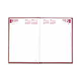 Brownline® Daily/Monthly Planner, 8.25 x 5.75, Red Cover, 12-Month (Jan to Dec): 2026 (REDCB389RED) Each