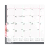 Brownline® Monthly Desk Pad Calendar, Pink Daisy Artwork, 22 x 17, Pink/White Sheets, Black Binding, 12-Month (Jan to Dec): 2026 (REDC193105) Each