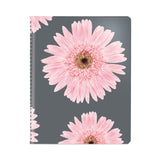 Brownline® Essential Collection Ruled Monthly Planner, Pink Daisy Artwork, 8.88 x 7.13, Black/Pink Cover, 14-Month: Dec 2025 to Jan 2027 (REDCB1200G05) Each