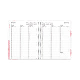 Brownline® Essential Weekly Appointment Book, Columnar Format, Pink Daisy Artwork, 11 x 8.5, Multicolor Cover, 12-Month (Jan-Dec): 2026 (REDCB950G05) Each