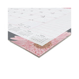 Brownline® Monthly Desk Pad Calendar, Pink Daisy Artwork, 22 x 17, Pink/White Sheets, Black Binding, 12-Month (Jan to Dec): 2026 (REDC193105) Each