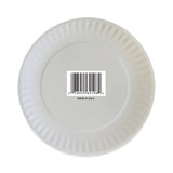 AJM Packaging Corporation Coated Paper Plates, 9" dia, White, 100/Pack, 12 Packs/Carton (AJMCP9GOAWH) Case of 1200