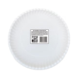 AJM Packaging Corporation Gold Label Coated Paper Plates, 9" dia, White, 120/Pack, 8 Packs/Carton (AJMOH9AJBXWH) Case of 960